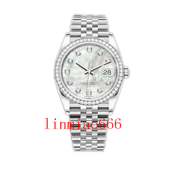 

caijiamin-u1 factory mens automatic mechanical watch diamond watches 36mm stainless steel wristwatches super luminous lady women montre de l, Slivery;brown