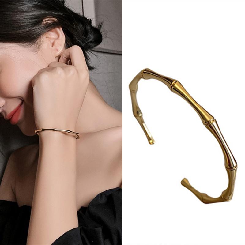 

Bangle Woman Metal Bangles Fashion Jewelry Girls Gold Silver Color