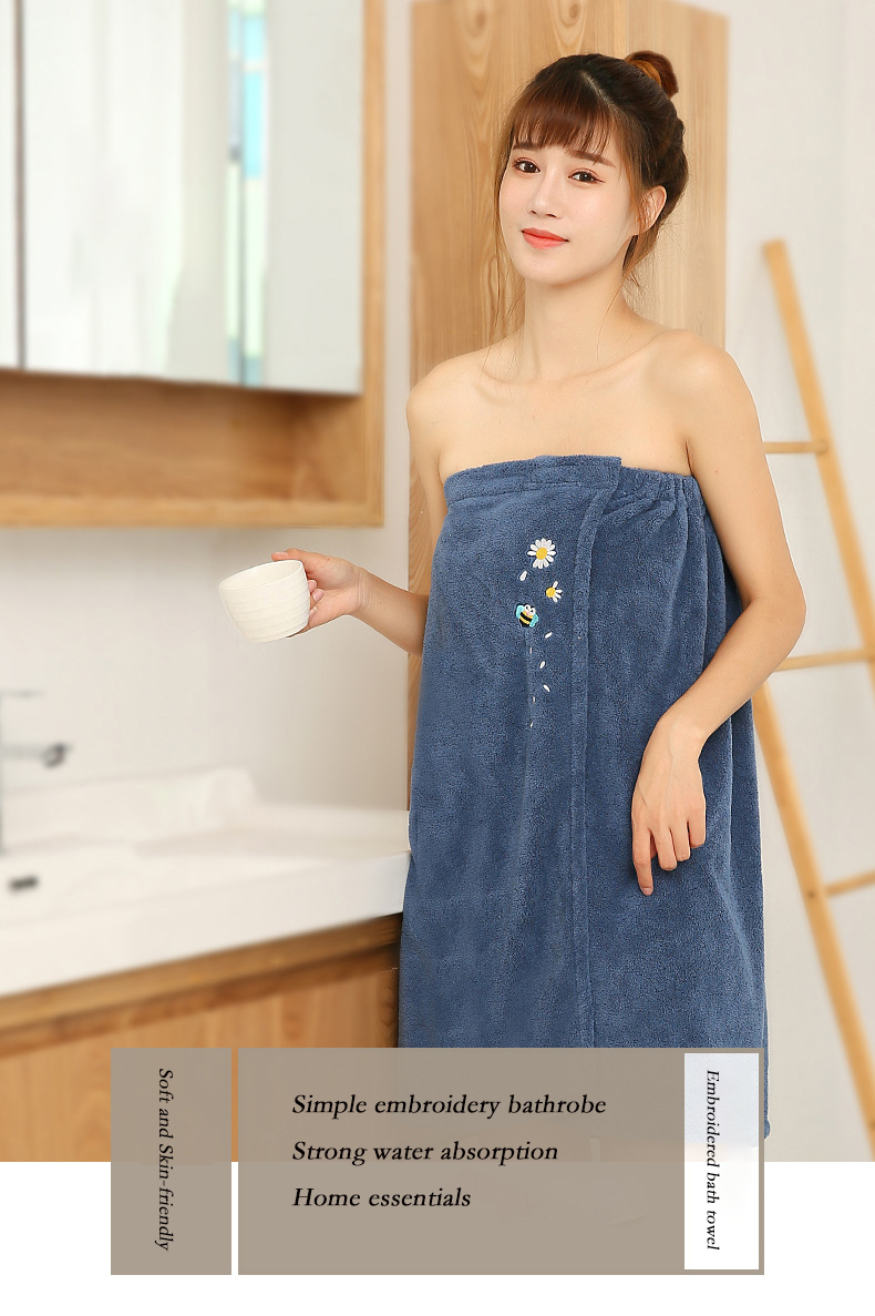 

Microfiber Bathrobe Woman Shower Female Soft Bath Towel for Adults for Home Textiles Bath and Sauna Towels Bathroom Quick Drying