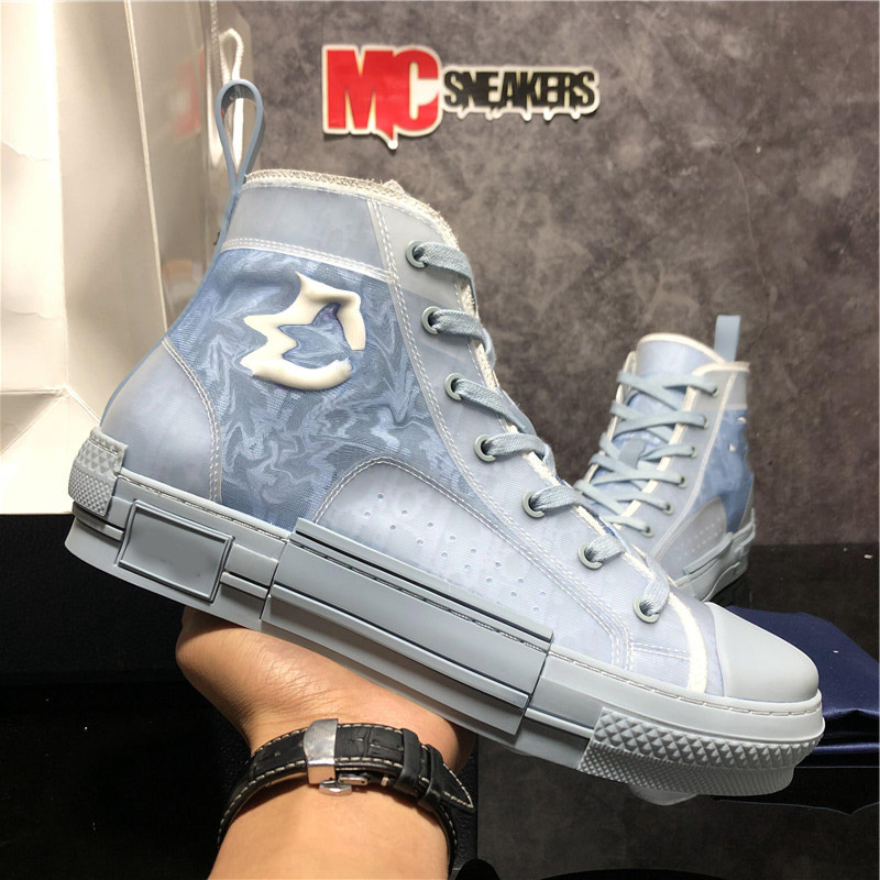 

2021 Top Quality B23 Men Women Designers Shoes Sneakers Mens Womens Fashion Pairs Outdoor Platform Oblique Technology Canvas Trainers With B, Black