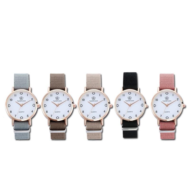 

Wristwatches 2021 Watch Women Fashion Casual Nylon Strap Watches Simple Ladies' Small Dial Quartz Clock Dress Women's, Aaay2