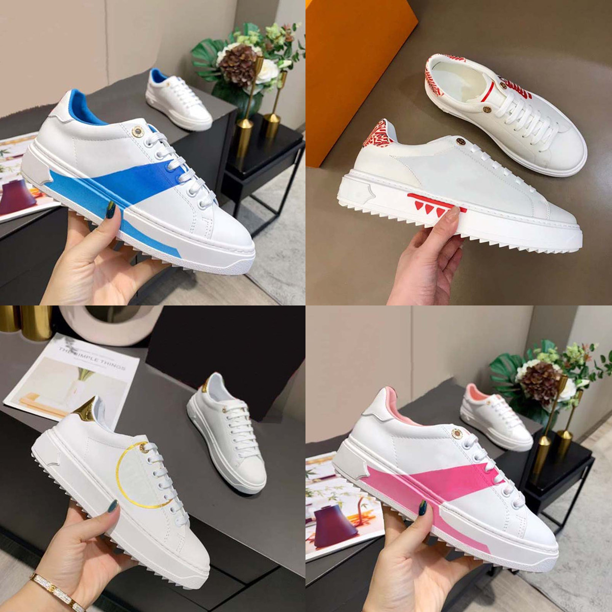 

2021 luxurys designers shoe designer high Quality Canvas Casual Shoes spring and fall Fashion Confortable top Womens Outdoor Platfo, Box