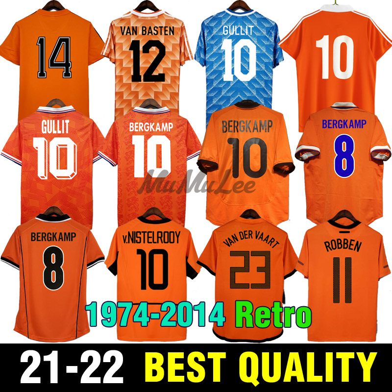 

Gullit 1974 86 Retro Soccer Jersey 2012 Van Basten 1988 90 92 95 96 97 98 Holland vintage football shirts Classic 2000 02 10 12 14 Rijkaard DAVIDS