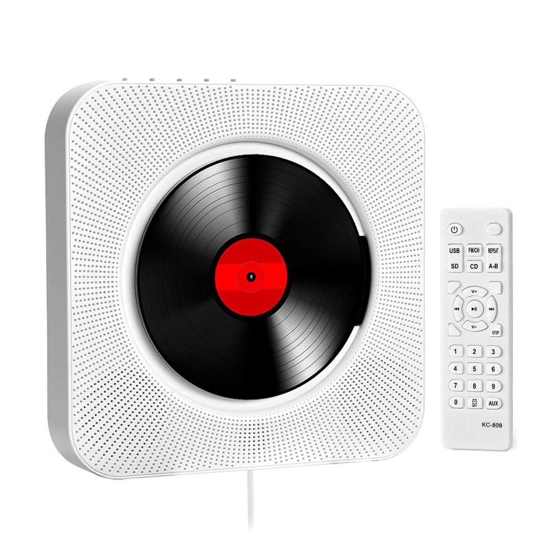 

Player KC-909 Portable CD With Bluetooth Remote Control Walkman Stereo FM Radio HiFi Music Built-in Speaker Discman Lecteur