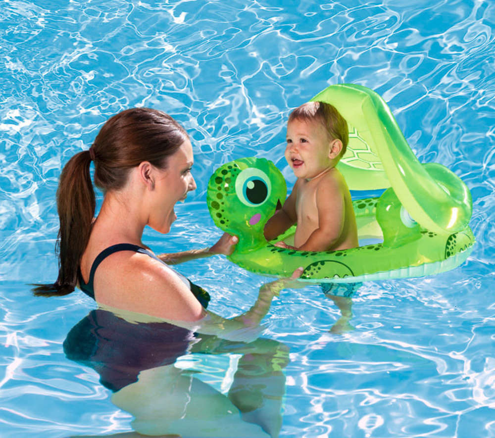 

Swimming ring Best way thickened swimming circle floating sunshade seat ring baby lifebuoy 34094