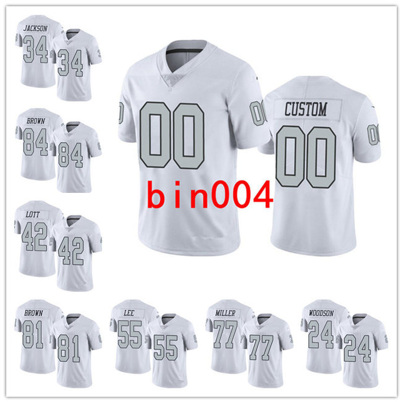 

Jersey Las Vegas''Raiders''MEN''NFL''Women Youth White Rush Vapor, Custom