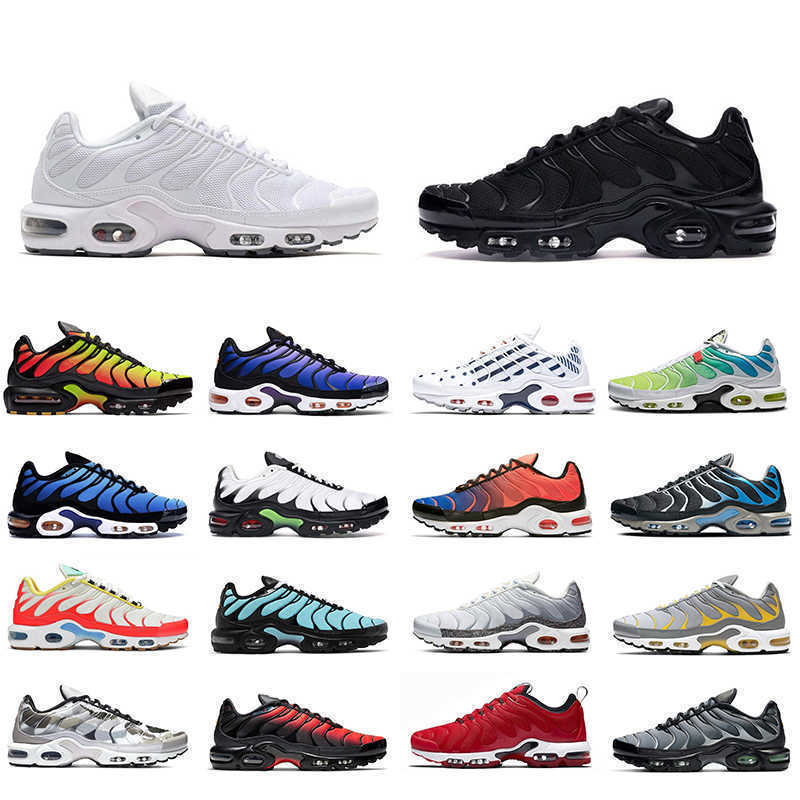 

Men women Running Shoes tn plus se Triple Black White Hyper blue Rainbow Worldwide athletic mens trainer des chaussures 36-45, Frequency pack 40-45