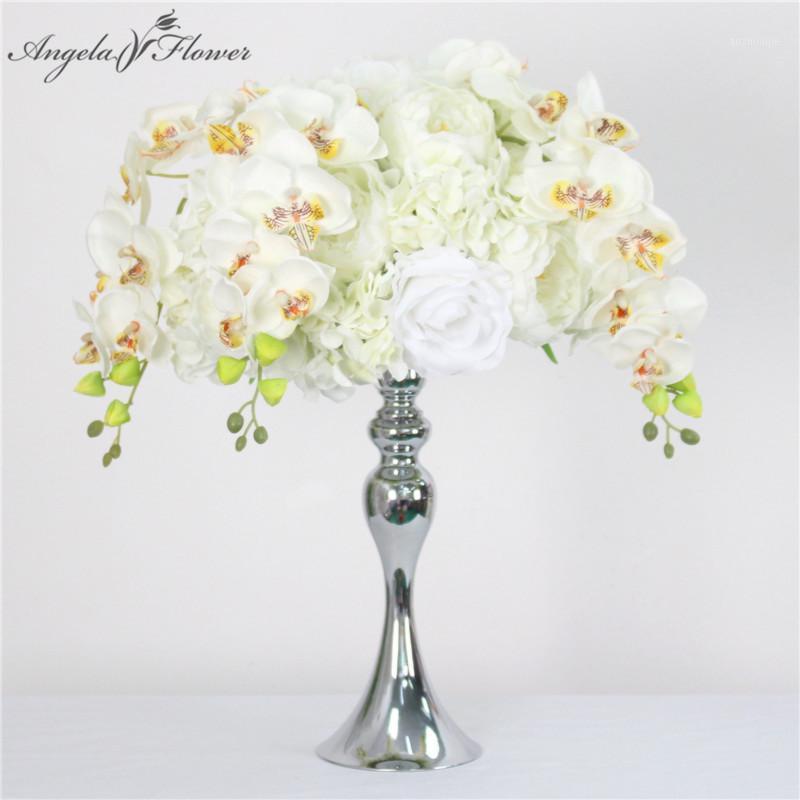 

Decorative Flowers & Wreaths 35cm/45cm Hydrangea Peony Rose Orchid Artificial Flower Ball Centerpiece Decor Wedding Backdrop Table Bouquet W, Pink