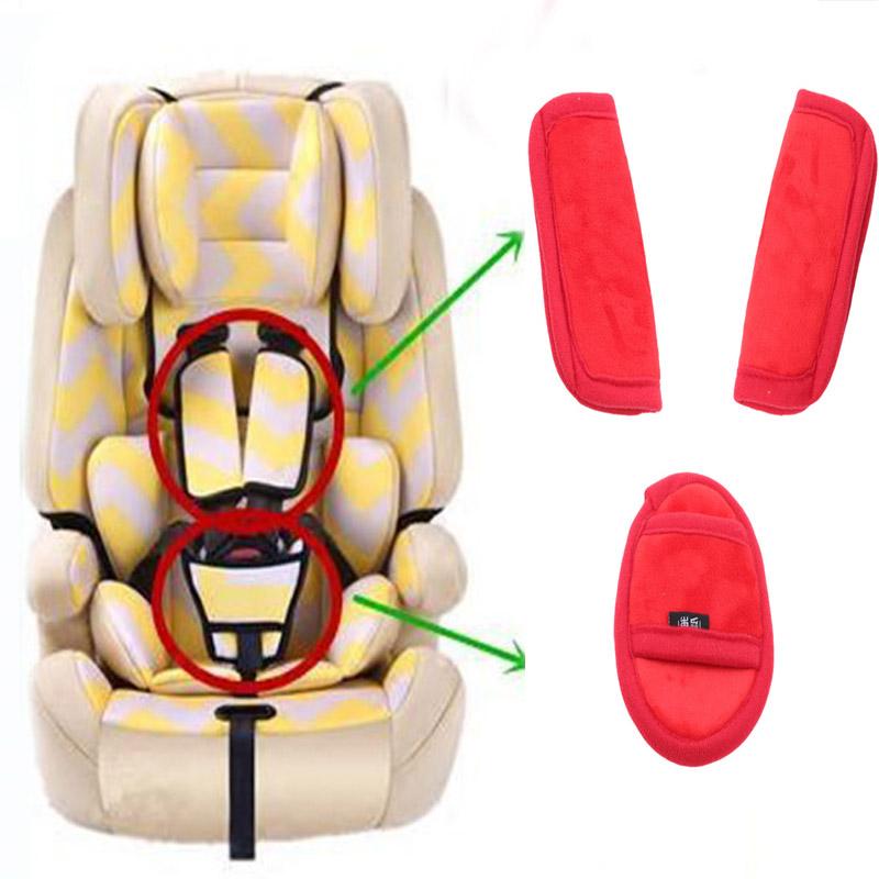 

Stroller Parts & Accessories 3pcs/set Car Baby Child Safety Seat Belt Shoulder Cover Protector For Protection Crotch