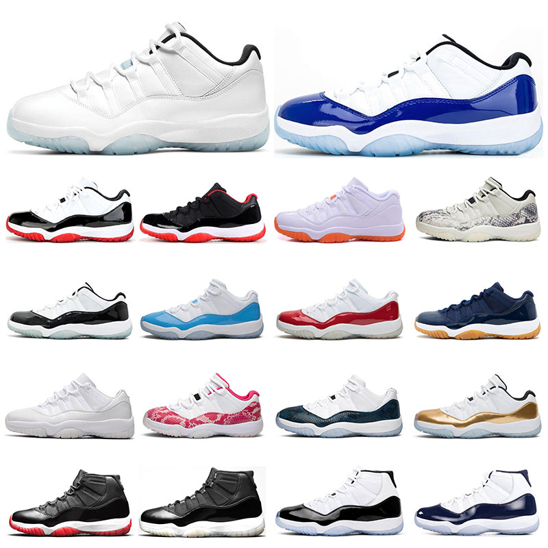

25th Anniversary Mens Basketball running Shoes 11s Legend Blue white Bred Concord Cool Grey Citrus Gamma 11 low womens sports sneaker trainers 5.5-13, 4 concord low