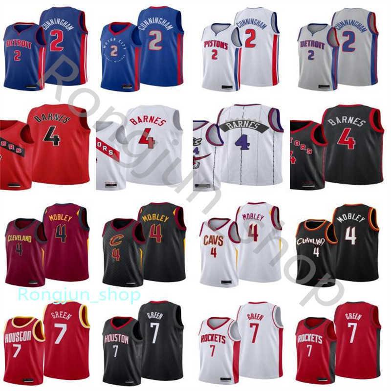 

2021 Draft Pick Basketball 2 Cade Cunningham Jerseys Printed 7 Jalen Green 4 Evan Mobley Scottie Barnes Blue White Grey Red Black Wholesale, As picture