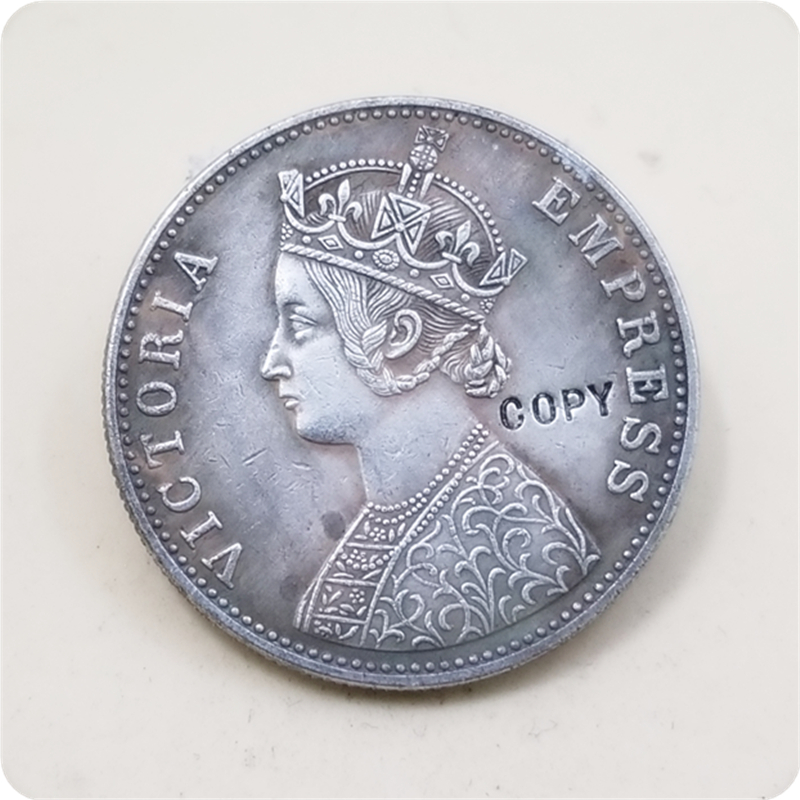 

1891,1892 Indian states and kingdoms 1 Rupee - Victoria COPY COIN-replica coins collectibles