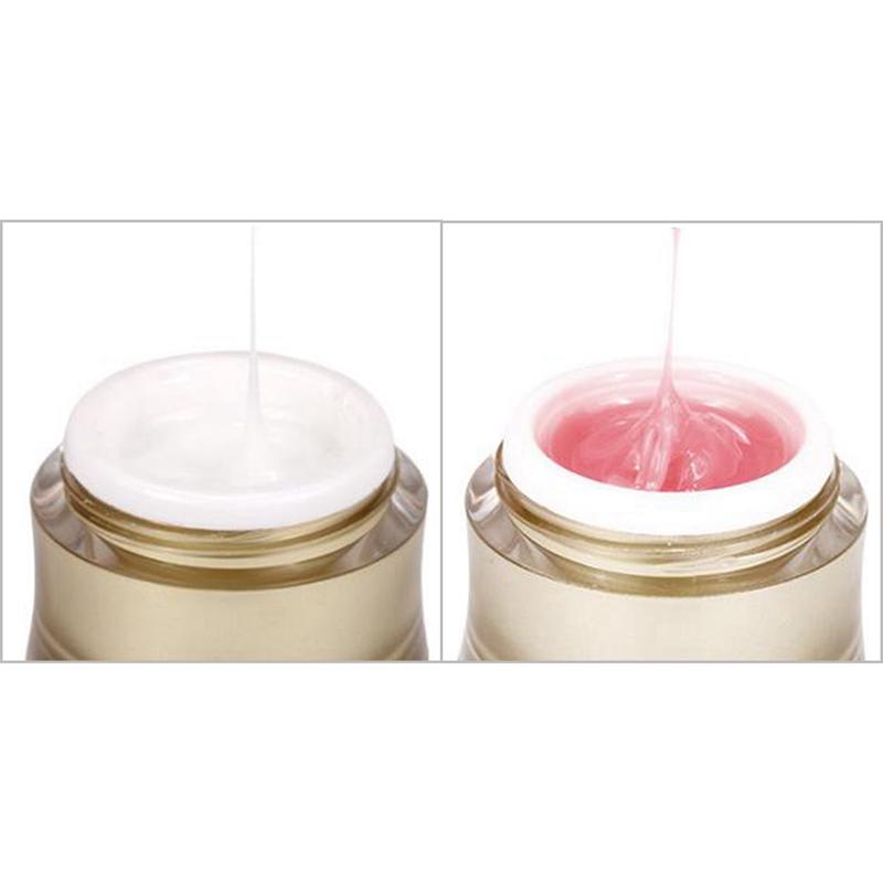 

Nail Gel 2PCS 15ML Per Bottle UV Extension Builder Glue Painless Extension, White & Pink, Red;pink