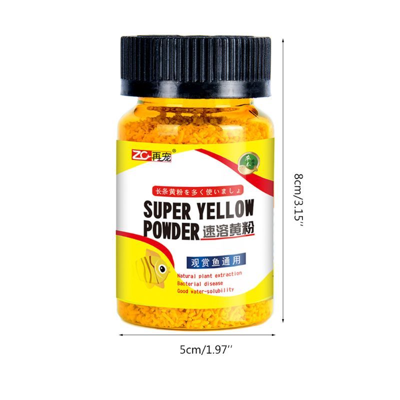 Aquarium Fish Tank Instant Yellow Powder For Serfish Prevent Infection 40JA-image-693291935