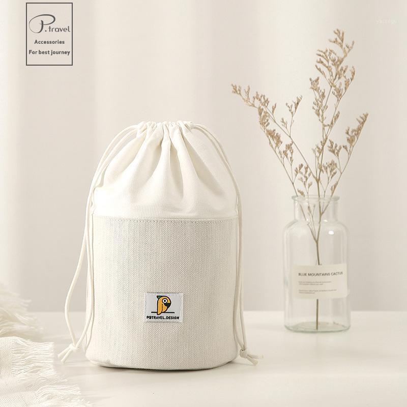

Storage Bags Product Cotton Canvas Cosmetic Bag Multifunctional Desktop Stationery Home Travel