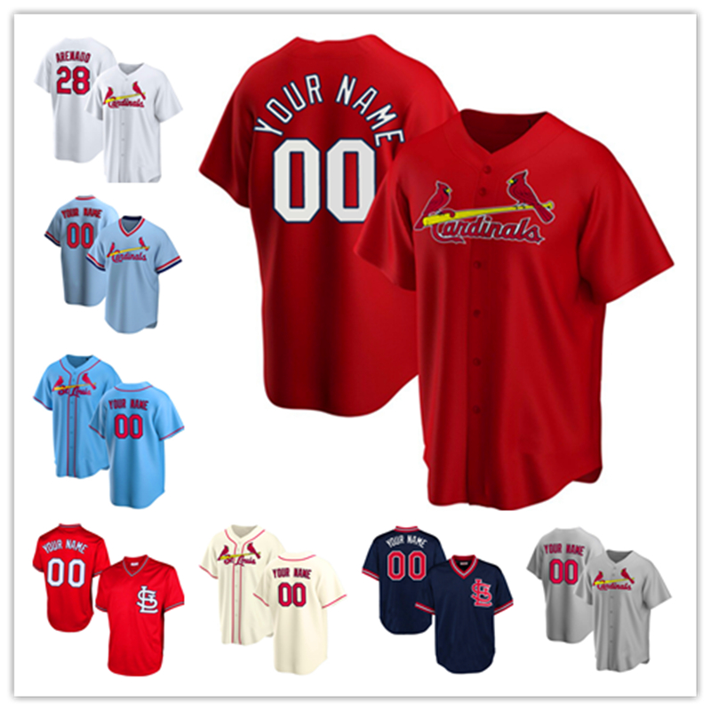 

men's baseball jersey custom 28 Nolan Arenado 46 Paul Goldschmidt Jersey Matt Carpenter Cardinal Ozzie Smith Harrison Bader Stan, Hongque