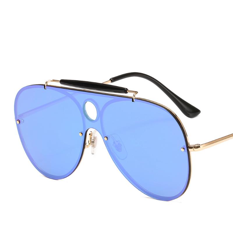 

Fashion Sunglasses Frames Trendy Color Film Frameless Big Frame Toad Glasses Versatile For Men And Women