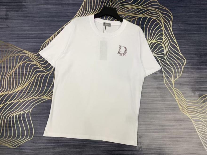 

Luxurys Designers Dress man t shirts embroidery tshirt fashion personalized Men shirt and women Design Female high quality black white100% c, White;black
