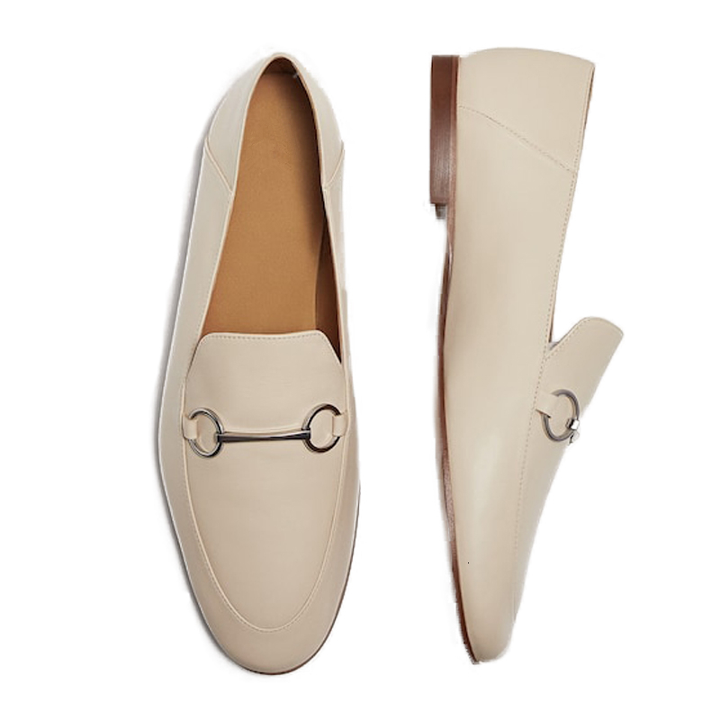 

Dress Shoes Withered women's English-style office shoes lady simple solid sheepskin genuine soft lok moccasins for women FMJY, Black