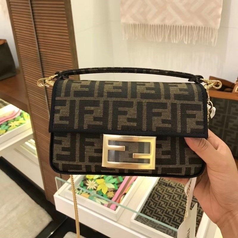 

Fd Luxurys Bags Women's Uette French Stick Ff Printed Single Shoulder Crossbody Handbag Storage Bags