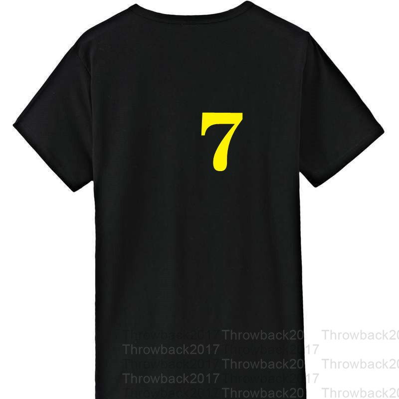 

No7 black II T-shirt Commemorative Exquisite Embroidery High Quality Cloth Breathable Sweat Absorption Professional Production