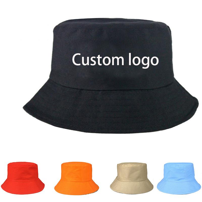 

Wide Brim Hats Custom Bucket Hat Logo Summer Women's Outdoor Sun Protection Fisherman Double Side Panama Climbing Beach Visser Cap