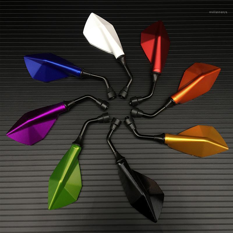 

Motorcycle Mirrors Universal 10mm Rearview Mirror Left&Right Rear View Housing Side Scooter Convex Accessories