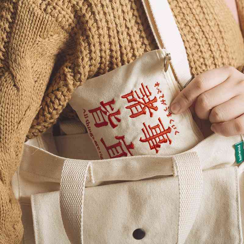 

2021Everything Shengyi boys and girls children's canvas small zero wallet cloth cute mini storage bag, Everything wins zero wallet