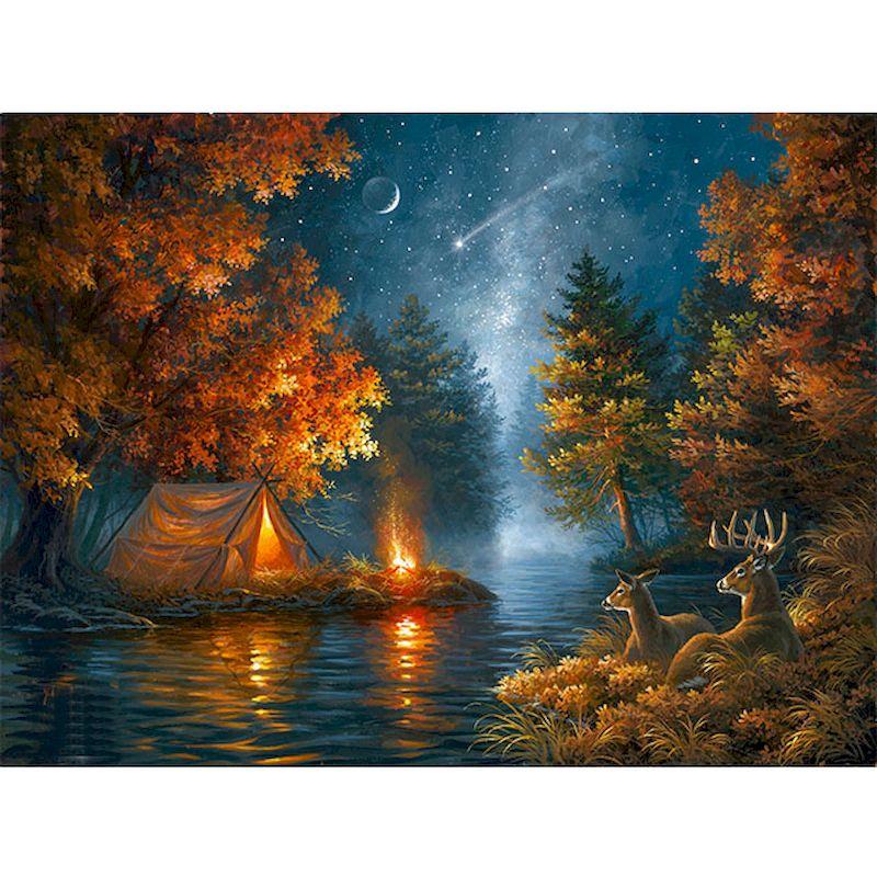 

Coloring By Number Autumn Landscape Kits Home Decoration Acrylic Oil Pictures Painting Night HandPainted Wall Art Gift Paintings