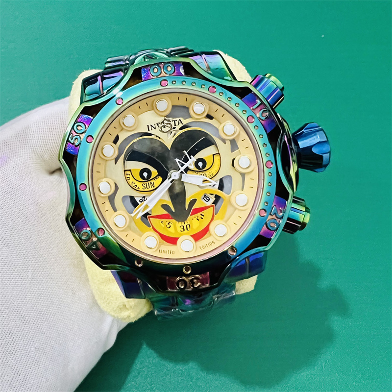 

Invincible Luxury Brand Watch DC Comics Joker Mens Quartz Wirstwatch Luminous Undefeated Invicto Reloj De Hombre For Dropshipping