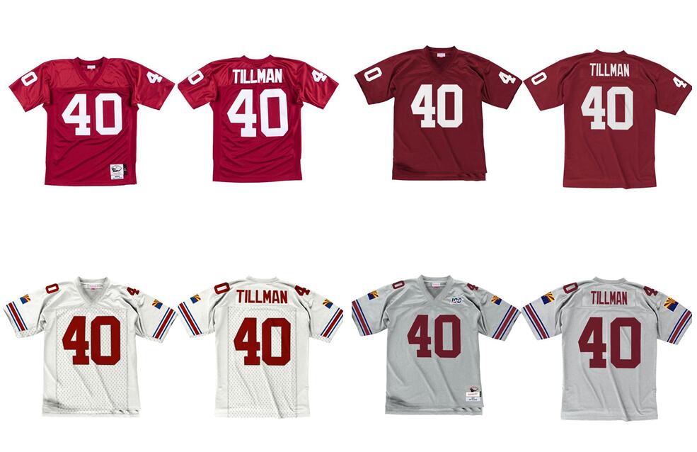 

Stitched football Jersey 40 Pat Tillman 2000 Mitchell & Ness retro Rugby jerseys