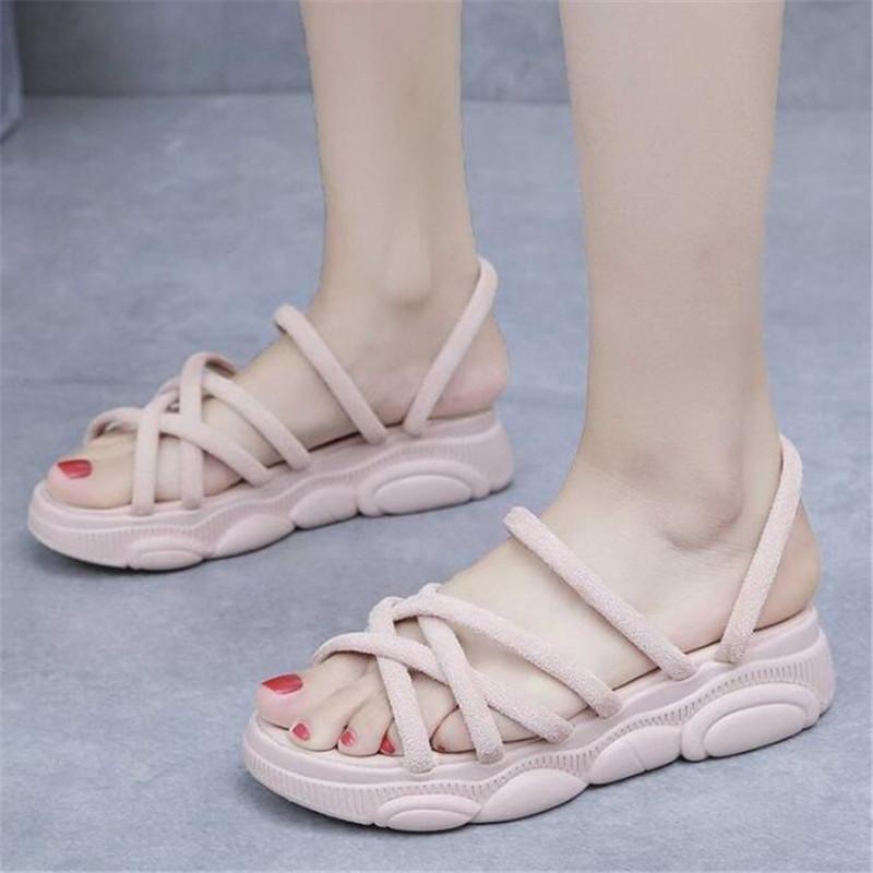 

Sandals All-match Non-slip Womens 2021 Summer Women's Shoes Fashion Casual Sports Platform Women Slides Slippers Sandal Slippers Fashion Top, 808-03