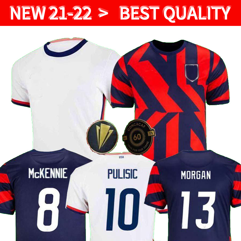 

PULISIC MCKENNIE Soccer Jersey AARONSON 2022 Sargent MORGAN LLOYD America Football jerseys Shirt Camisetas woman men KIDS DEST MUSAH UsAs Robinson ARRIOLA PEPI, Away
