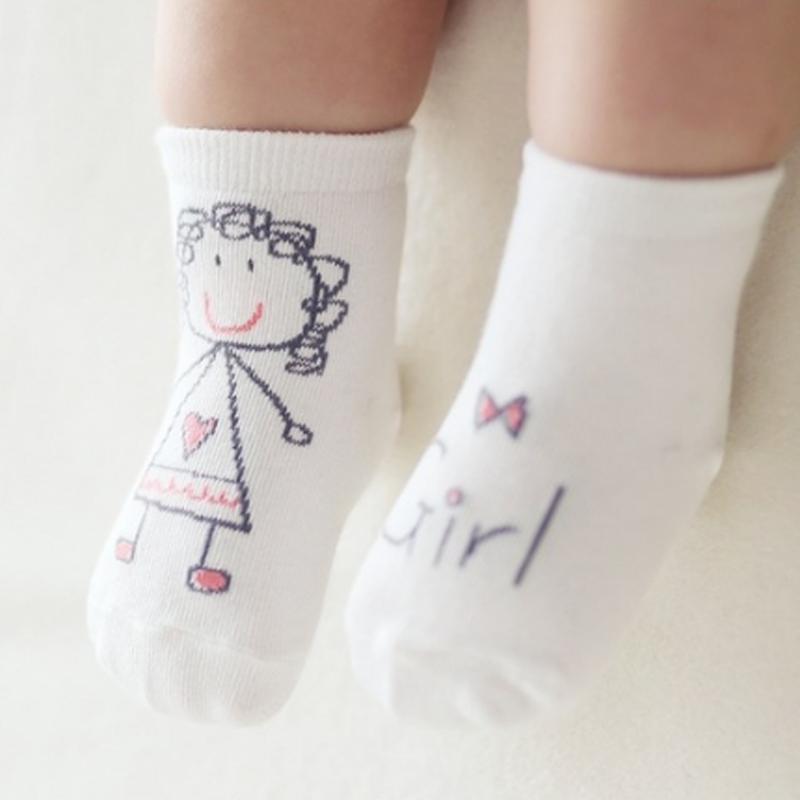 

Socks Baby Boy Girl Senteces Cute Cartoon For Born Infants Toddlers Non-slip Soft Cotton Toddler Sock, Boys