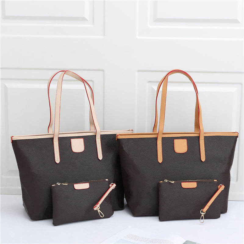

Womens Shoulder Tote Bag Women Luxurys Designers Bags 2021 Fashion Brand 2 Sets With Pochette 210305V