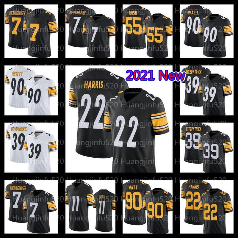 

22 Najee Harris 11 Chase Claypool Jersey 90 T.J. Watt TJ JuJu Smith-Schuster Pittsburgh Steelers Troy Polamalu Ben Roethlisberger Minkah Fitzpatrick Joe Haden, As