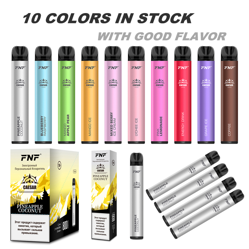 

Wholesale Disposable Cigarettes Disposable Electronic Vapes Cigarette Vape Pen Ecigarette 550mAh Battery 3.2ml 800 puffs 10 Colors With Good Flavor