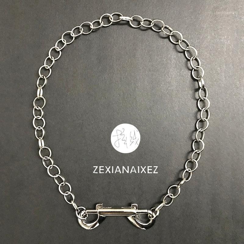 

Open Alloy Short Necklace Street Hip Hop Fashion Casual Chain Goth Choker Chains