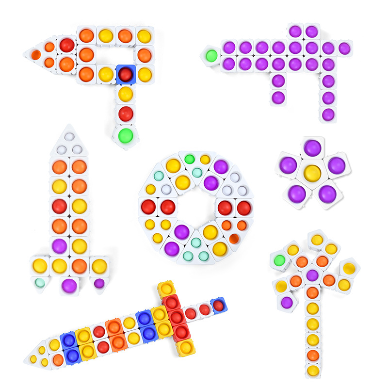 

Novelty Games Anti-rat pioneer building blocks bubble children's educational toys to develop brain exercise thinking can be infinite stitching