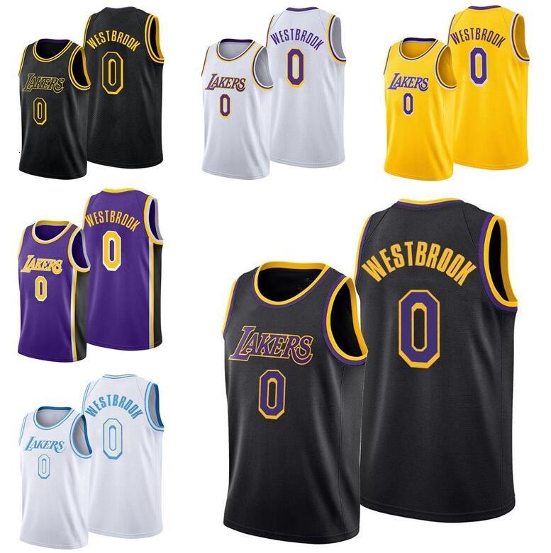 

Men S-2XL Basketball jerseys 0 Russell Westbrook jersey Black Mamba wear