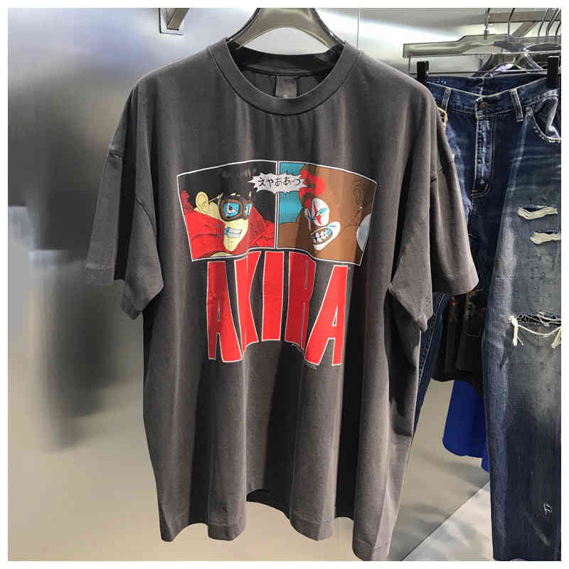 

Men's T-Shirts Camiseta de rua aquila do diabo estilo japonês punk impresso s homens e das mulheres manga curta oversize lavagem 100% algodão UVG9, 1# shoe box