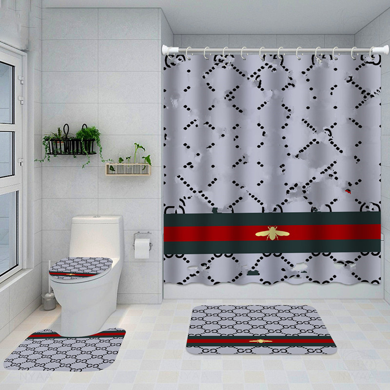 

wholesale classical design Shower Curtains waterproof Bathroom supplies multifunctional partition curtain bath door mat