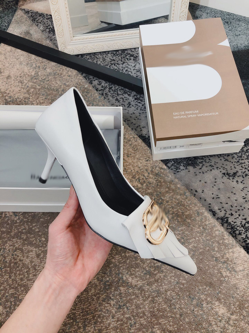 

2021 Good Quality Fashion Women Luxurys Designers Shoes Designer Sandals Womens Luxury High Heels Sandal Dress Shoess With Box Size 35-41 -B530, White