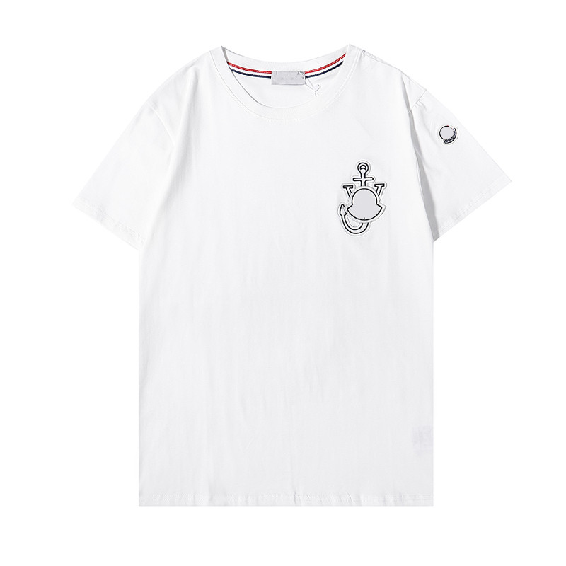 

2021 Mens summer t shirt tide famous designer Printing short sleeved embroidered Black White top 15 styles loose male and womens clothes S-XXL#31, White;black