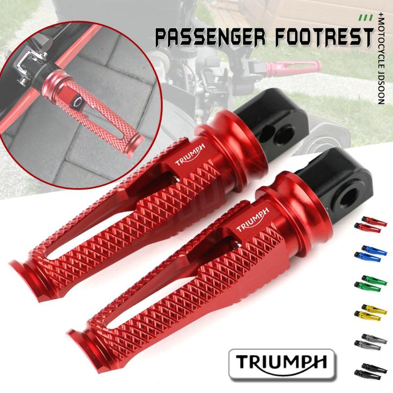 

Pedals Motorcycle Rear Foot Pegs Passenger Footpegs For DAYTONA 675 675R 955i Street Triple Tiger 1050 SE Sport