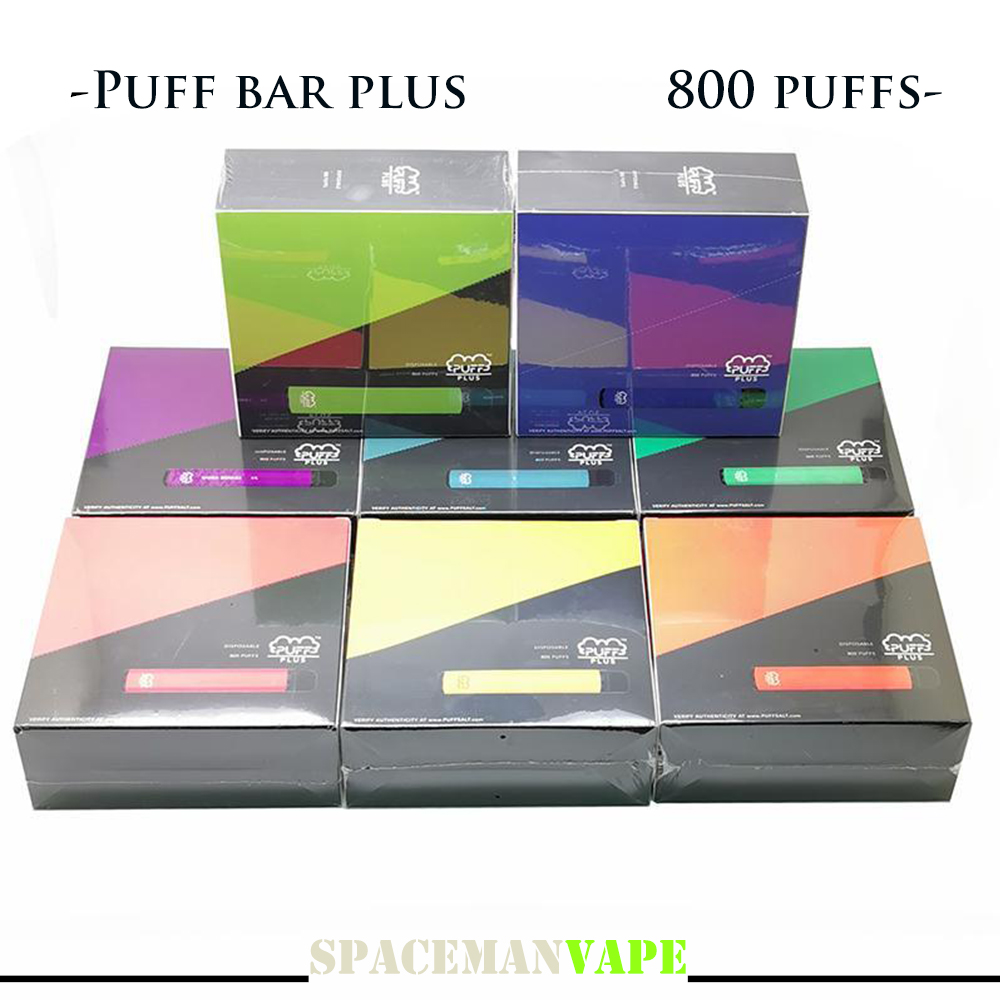 

Puff Bar Plus Disposable Vape Pen 800 Puffs E Cigarettes with 550mAh Battery 3.2ml Pods Cartridges Pre-Filled Limited Edition Vaporizers Device vs Bang xxl
