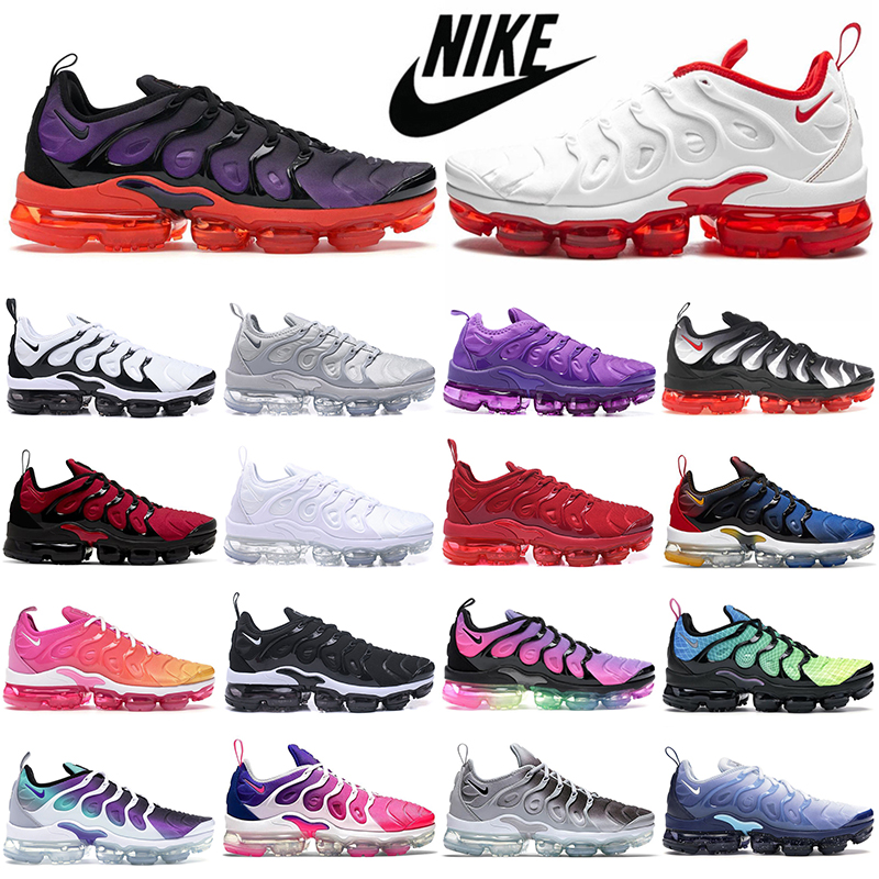 

Max vapor TN plus running shoes men women Cherry Cool Grey Black White Be Ture Pastel Bleached Aqua Fashion tns mens womens outdoor sports t
