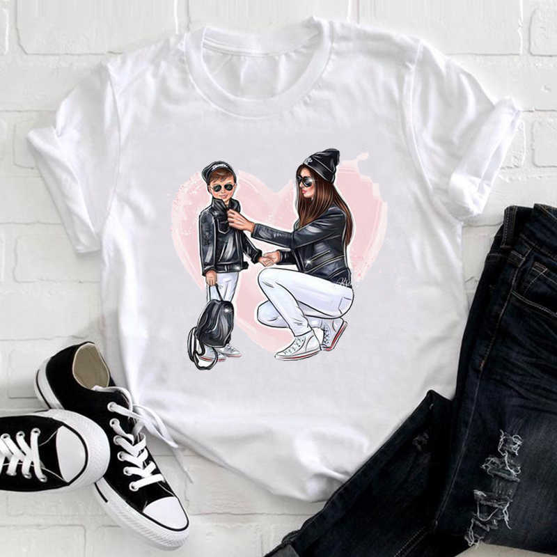 

Women Clothing Cartoon Son Love Trend 90s Fashion Mama Mom Mother Summer Clothes Print Tshirt Female Tee Top Graphic T-shirt X0527, Gjs24631