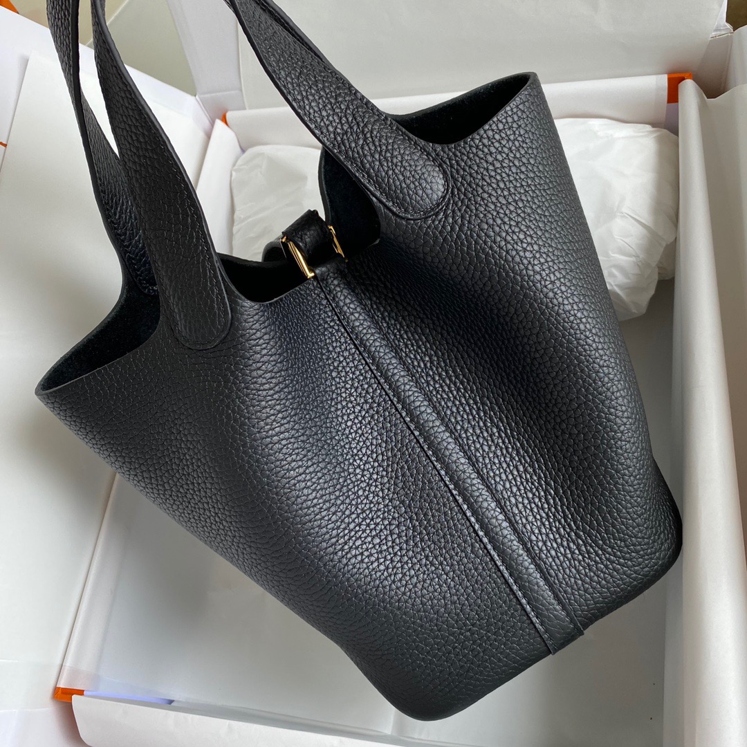 

2021 PICOTIN Lock Trendy Hand bag Style Vegetable Basket Large capacity Bucket Lady First Layer Leather Carry Niche Design Luxury tote bags gexiongbag8, Please contact us for other styles