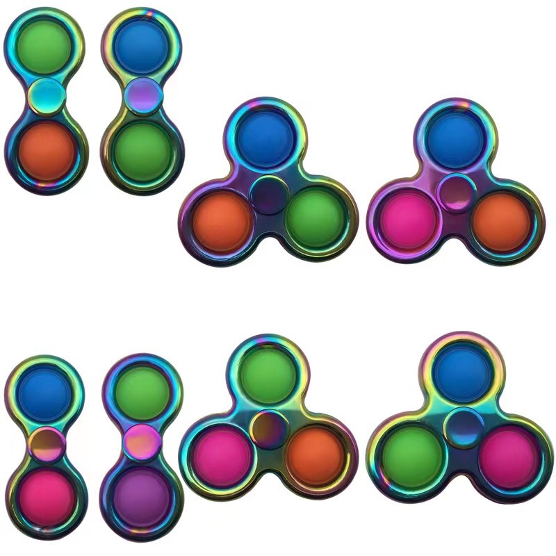 

Colorful Spinning Top stainless steel fidget spinner pile bubble mind delicate children's toys